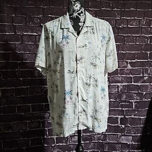 Denim & Flower Ricky Singh  button down short sleeve casual Hawaiian CLEARANCE
